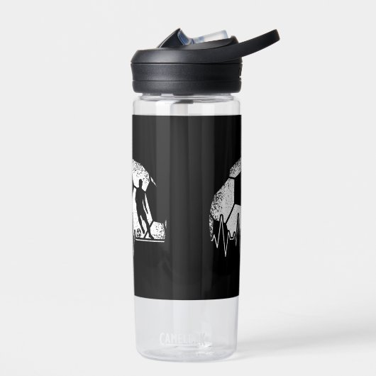 サッカーおもしろいの鼓動サッカー選手 ウォーターボトル (左面)