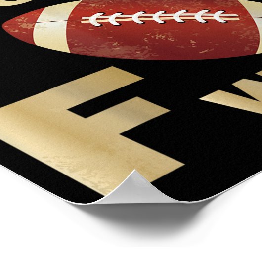 サッカーおもしろいは私の2番目のFワお気に入りのード引用文 ポスター (角)