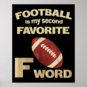 サッカーおもしろいは私の2番目のFワお気に入りのード引用文 ポスター (正面)
