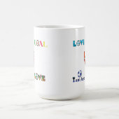 サッカーおもしろいカップシール コーヒーマグカップ (中央)