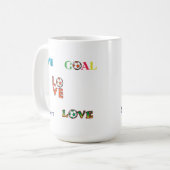サッカーおもしろいカップシール コーヒーマグカップ (正面左)