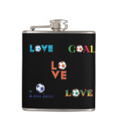 サッカーおもしろいカップシール フラスク (正面)