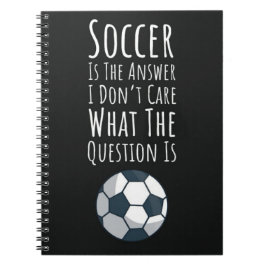 サッカーおもしろいギフト女子高校生 ノートブック