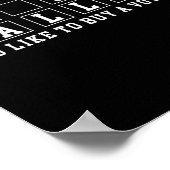 サッカーおもしろいギフト ポスター (角)