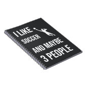 サッカーおもしろいゴアリーのギフト皮肉なスポーツユーモア ノートブック (右側)