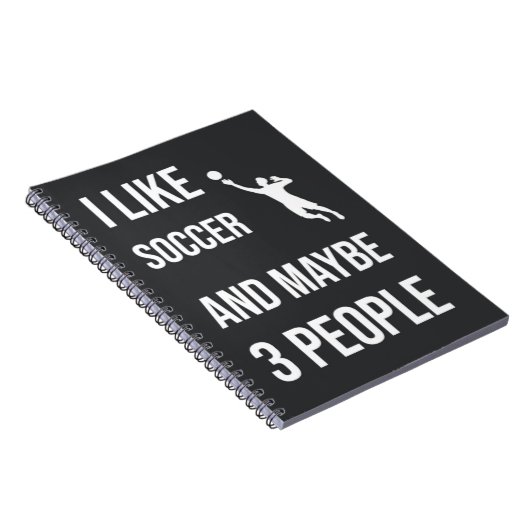 サッカーおもしろいゴアリーのギフト皮肉なスポーツユーモア ノートブック (右側)