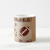 サッカーおもしろいサッカーブラウンドスポーツドッグママパパ コーヒーマグカップ (中央)