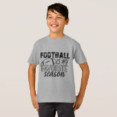 サッカーおもしろいシーズンワードアートスポーツ Tシャツ (正面フル)