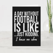 サッカーおもしろいスポーツギフトアイディア カード (正面)