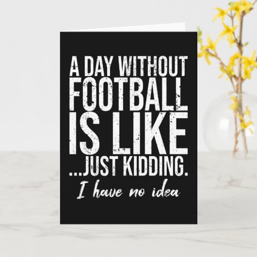 サッカーおもしろいスポーツギフトアイディア カード (黄色い花)