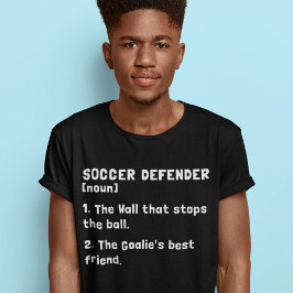 サッカーおもしろいディフェンダー定義サッカー語 Tシャツ