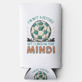 サッカーおもしろいデザイン スリム缶クーラー (正面)