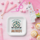 サッカーおもしろいデザイン ペーパープレート (パーティー)