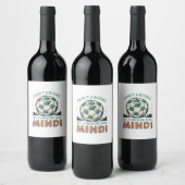 サッカーおもしろいデザイン ワインラベル (ボトル)