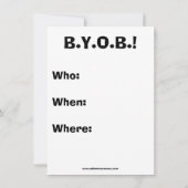 サッカーおもしろいナイトパーティの招待状 招待状 (裏面)