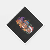 サッカーおもしろいハロウィンサンクスギビングクリスマス不気味 スタンダードランチョンナプキン (角)