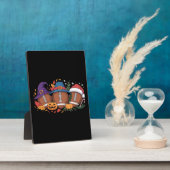 サッカーおもしろいハロウィンサンクスギビングクリスマス不気味 フォトプラーク (側面)