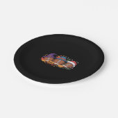 サッカーおもしろいハロウィンサンクスギビングクリスマス不気味 ペーパープレート (アングル)