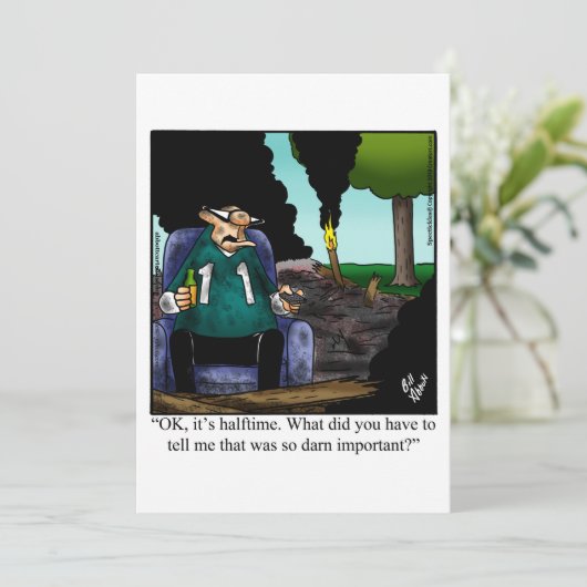 サッカーおもしろいパーティの招待状 招待状 (スタンド正面)