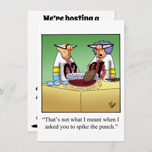 サッカーおもしろいパーティの招待状 招待状 (正面/裏面)