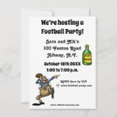 サッカーおもしろいパーティの招待状 招待状 (裏面)