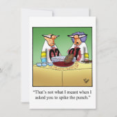 サッカーおもしろいパーティの招待状 招待状 (正面)