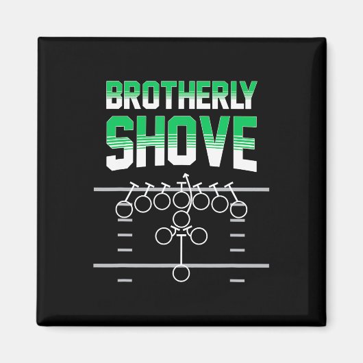 サッカーおもしろいファンのギフトを贈る マグネット (正面)