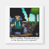 サッカーおもしろいファンのユーモア磁石 マグネット (正面)