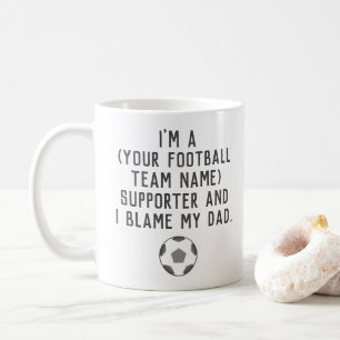 サッカーおもしろいファンコーヒーマグ コーヒーマグカップ
