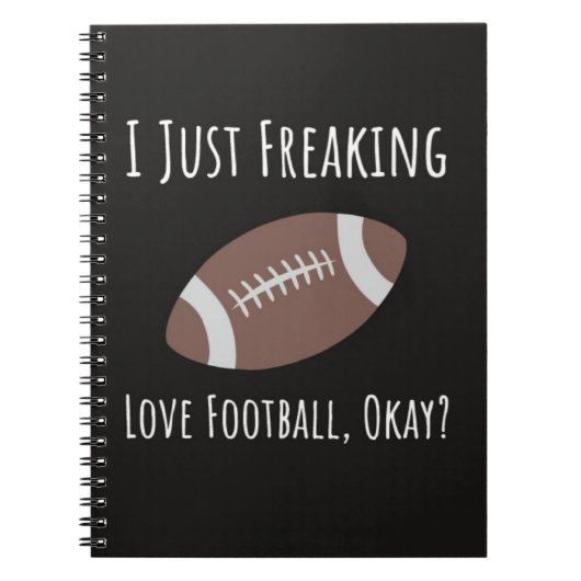 サッカーおもしろいファン向けの秋のプレゼント ノートブック (正面)