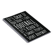 サッカーおもしろいファン向け秋プレゼント ノートブック (右側)