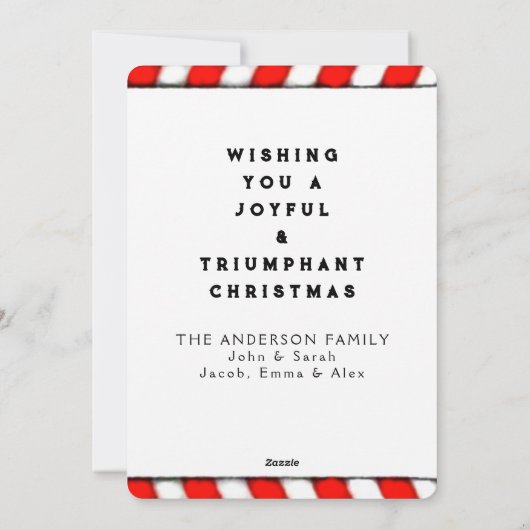 サッカーおもしろいホリデーカード シーズンカード (裏面)