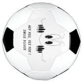 サッカーおもしろいボールギフト好奇心の目 – スマイル サッカーボール (回転)