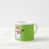 サッカーおもしろいボール付き雪だるま エスプレッソカップ (正面右)