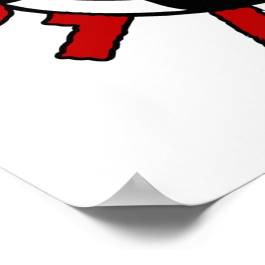 サッカーおもしろいボールTシャツとギフト ポスター (角)