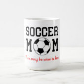 サッカーおもしろいママ コーヒーマグカップ (中央)
