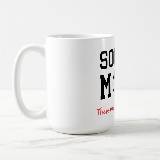 サッカーおもしろいママ コーヒーマグカップ (左)