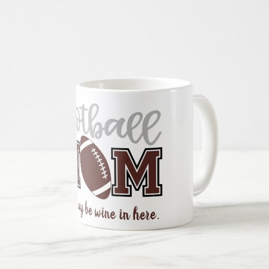 サッカーおもしろいママ コーヒーマグカップ (正面右)