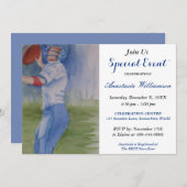 サッカーおもしろい芸術品を気取ったイベント招待状 招待状 (正面/裏面)