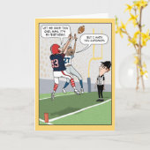 サッカーおもしろい誕生日カード カード (黄色い花)