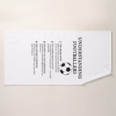 サッカーおもしろい選手のユーモア バスタオル (バスタオル)