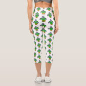 サッカーおもしろい選手の漫画イラストレーション カプリレギンス (裏面)