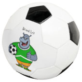 サッカーおもしろい選手の漫画イラストレーション サッカーボール (3/4)