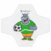 サッカーおもしろい選手の漫画イラストレーション サッカーボール (フラット)