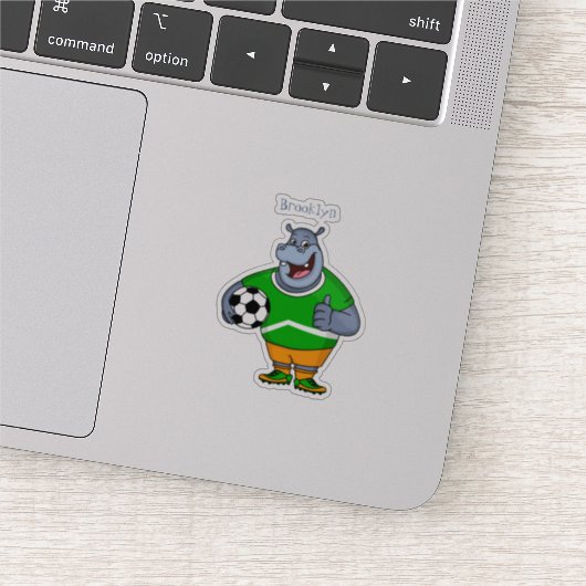 サッカーおもしろい選手の漫画イラストレーション シール (詳細)