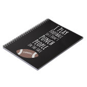 サッカーおもしろい選手の高校生チームへの贈り物 ノートブック (左側)