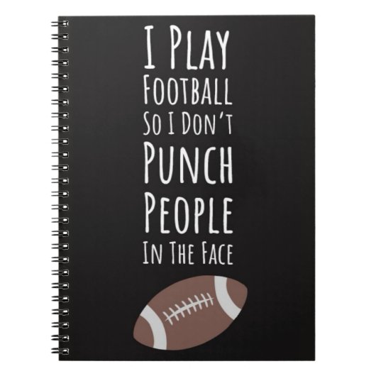 サッカーおもしろい選手の高校生チームへの贈り物 ノートブック (正面)