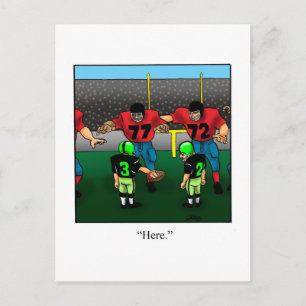 サッカーおもしろい選手はがき ポストカード