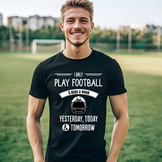 サッカーおもしろい3日1週間 Tシャツ