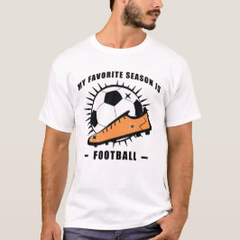 サッカーおもしろい/サッカーデザイン Tシャツ